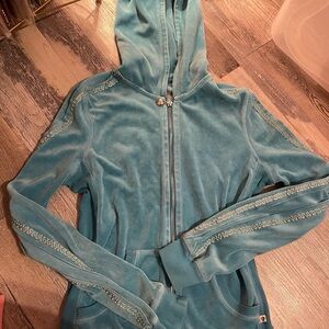 Women's Teal Hooded Jacket